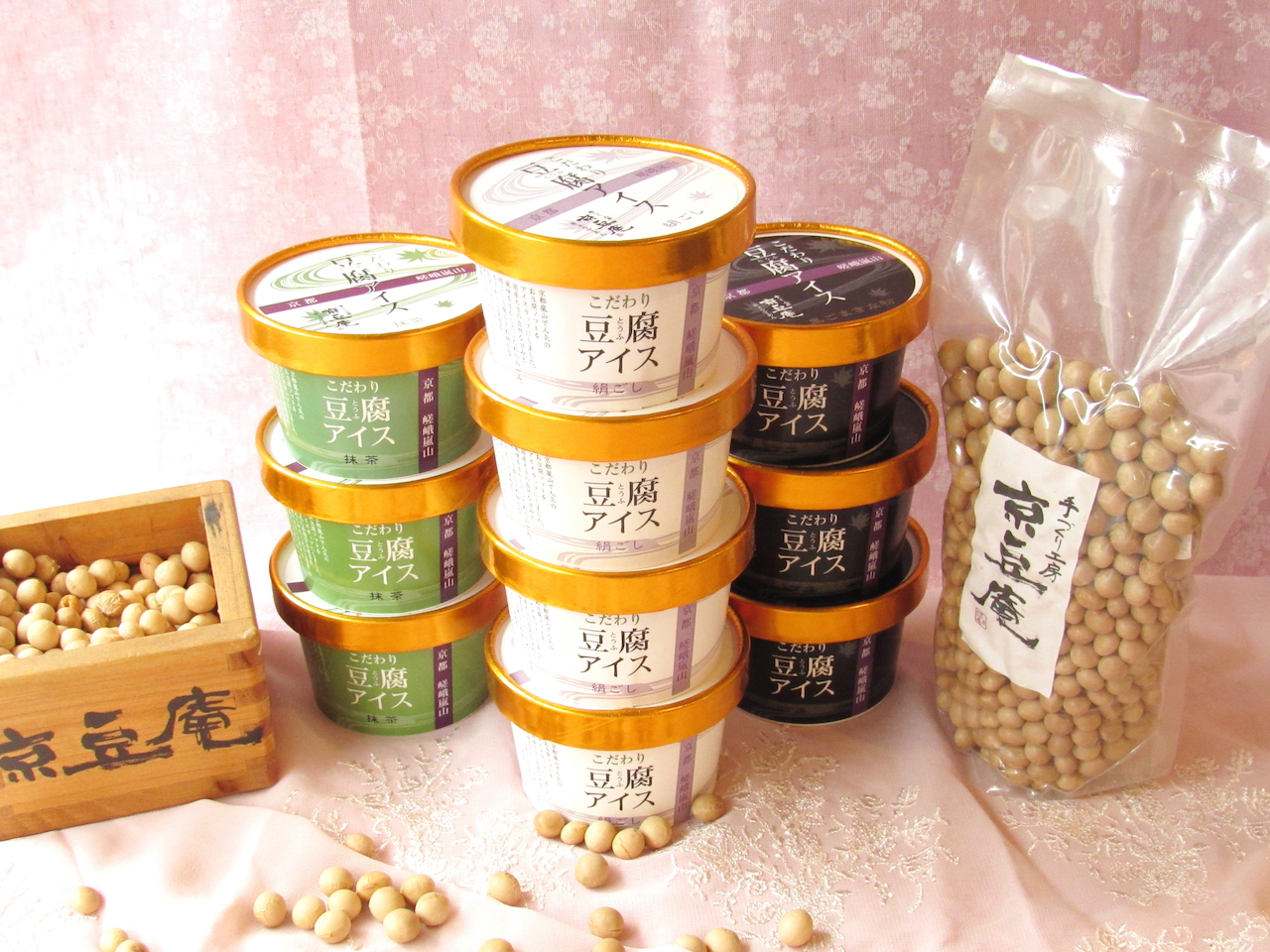 お豆腐アイス 黒ごまきなこ豆腐 (10個入り)